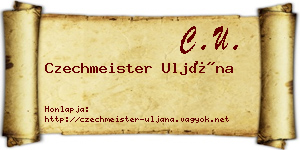 Czechmeister Uljána névjegykártya